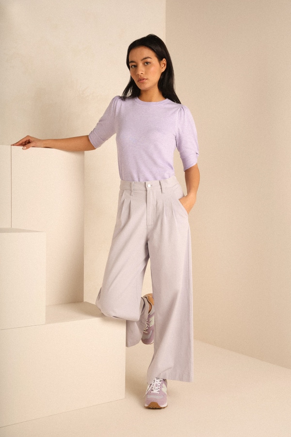 Jumper knotted sleeves LILAS