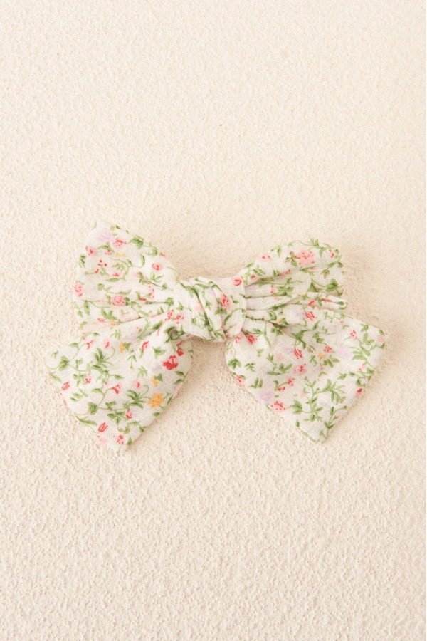 Hairclip bow large LILAS FLOWER